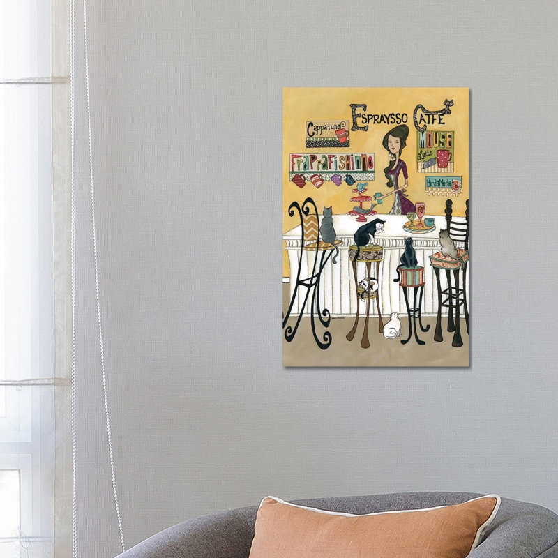 Espresso Cafe' by Jamie Morath - Print on Canvas, Wrapped Canvas, 66.04cm H x 45.72cm W x 3.81cm D