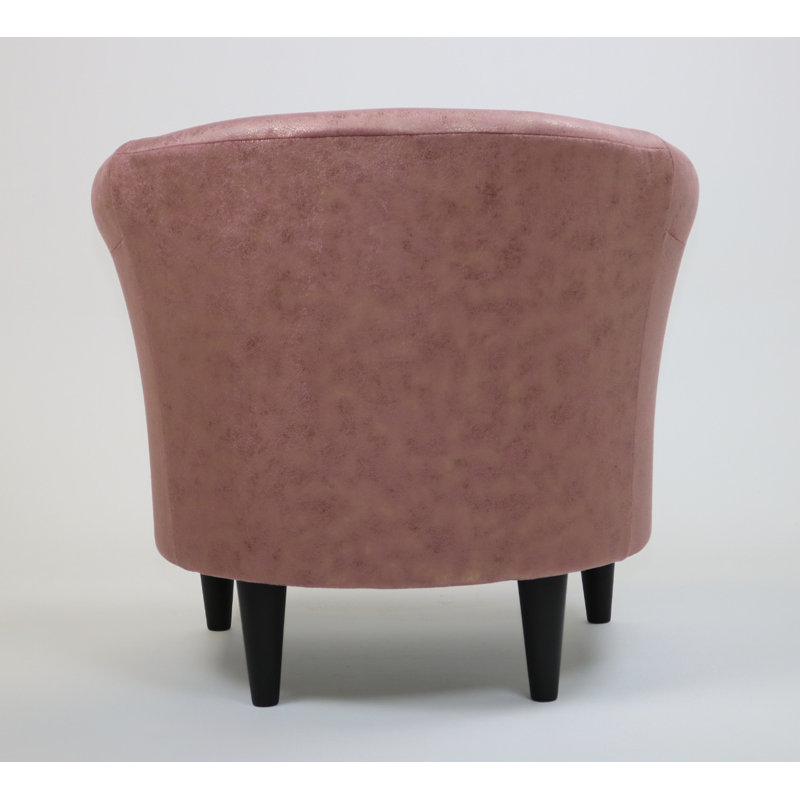 Fauteuil club de 30,5 po Aguiniga, Polyester sirène rouge