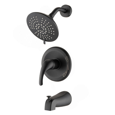 Single Handle Tub Spout And 5-Functions Shower Head Set (Valve Included)
