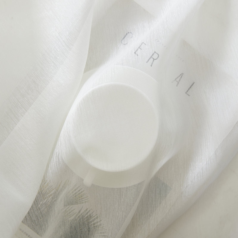 Lauren Semi Sheer Curtain Pair, Ivory, 54" W x 63" L