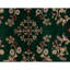 Hand Knotted Wool Area Rug in Dark Green And Ivory