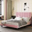 Lit plateforme tapissier Ozella - Aucun sommier requis, assemblage facile-589739804-589739795