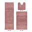 Ensemble de tapis pour salle de bain 3 pièces 100% coton 2155 g / m² Merkle, certifié OEKO-TEX®, envers en latex antidérapant, touffeté moelleux, super absorbant et lavable à la machine pour la salle de bain, la douche et la baignoire, rose-1219724988-1219634846