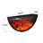 35.43"Black U-shaped Embedded Simulated lame Decorative Electric Fireplace-118373411