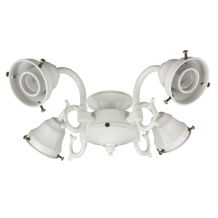 Four Light Ceiling Fan Light Cast Fitter
