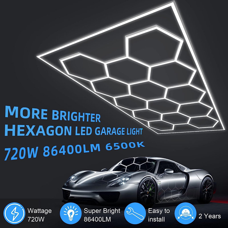 Hexagon Troffer Ceiling Light