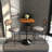 Travis 24" Square Bar Height Table With MDF Top And Stainless Steel Pedestal Base - Dining Table For Modern Home And Kitchen-235228639-235228636