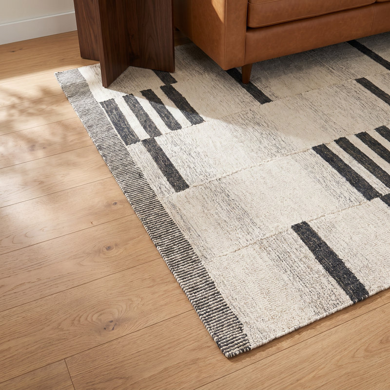 Uptown Hand Tufted Wool Geometric Indoor Rug, Rectangle 8' x 10'