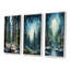 «Winter Snowy Evergreen», 3 pièces sur toile-1173625943-1173625942