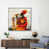 White Framed Wrapped Canvas