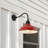 Manderfeld 12.25" 1-Light Farmhouse Industrial Indoor/Outdoor Iron LED Gooseneck Arm Outdoor Sconce-289364207