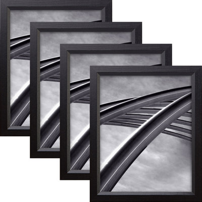 Delasha Ebony Solid Wood Matte Picture Frame - Set of 4