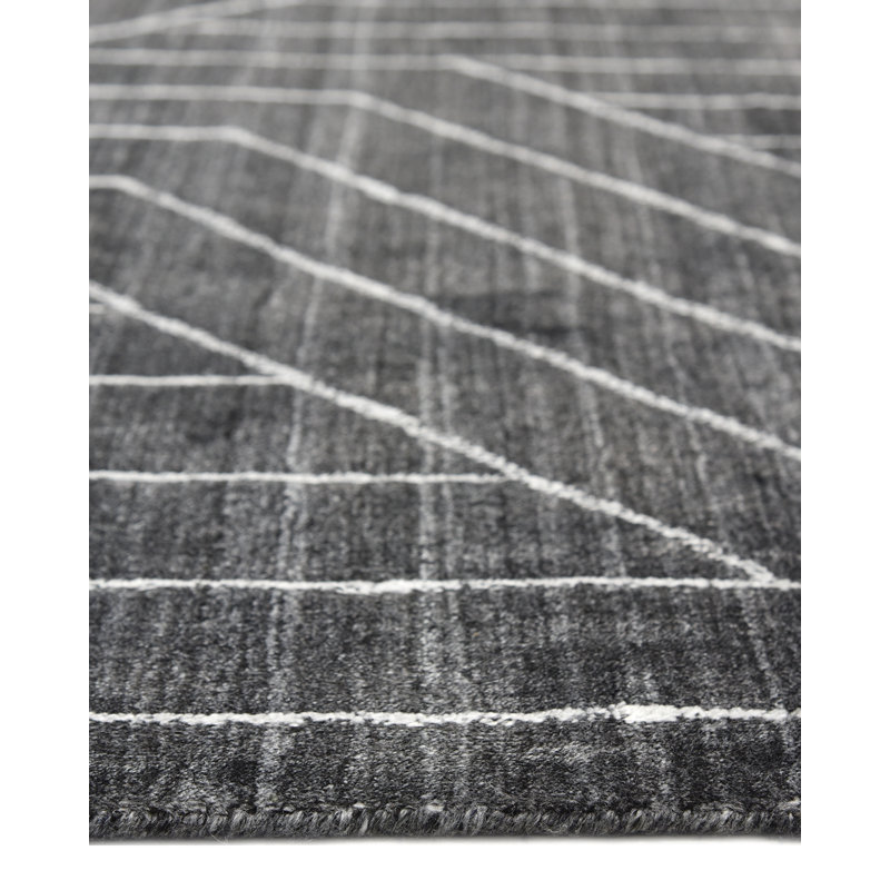 Kali Hand Knotted Geometric Area Rug, Rectangle 8' x 10'