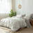 MooMee Flat Sheet 100% Washed Cotton Linen Like Textured Breathable Lightweight-107894585-107894587