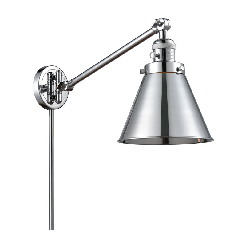 Lampe pivotante à 1 lumière à intensité variable Donovan, Incandescente (non incluse), Chrome poli