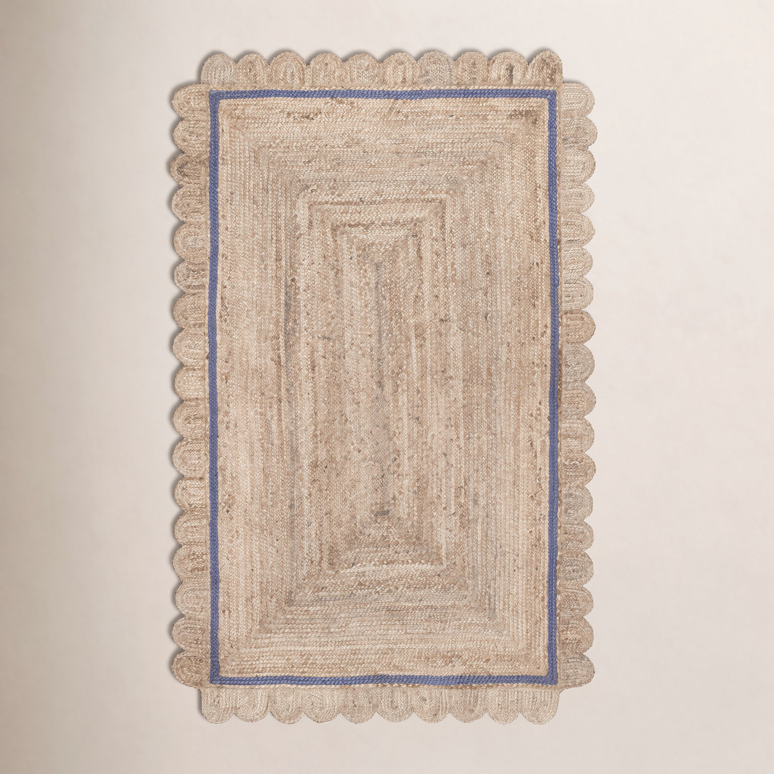 Hand-Braided Jute Rug, Rectangle 4' x 6'