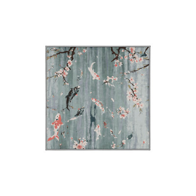 Tapis gris lavable à la machine