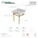 Templeton Marble Oval Console Bathroom Sink with Overflow