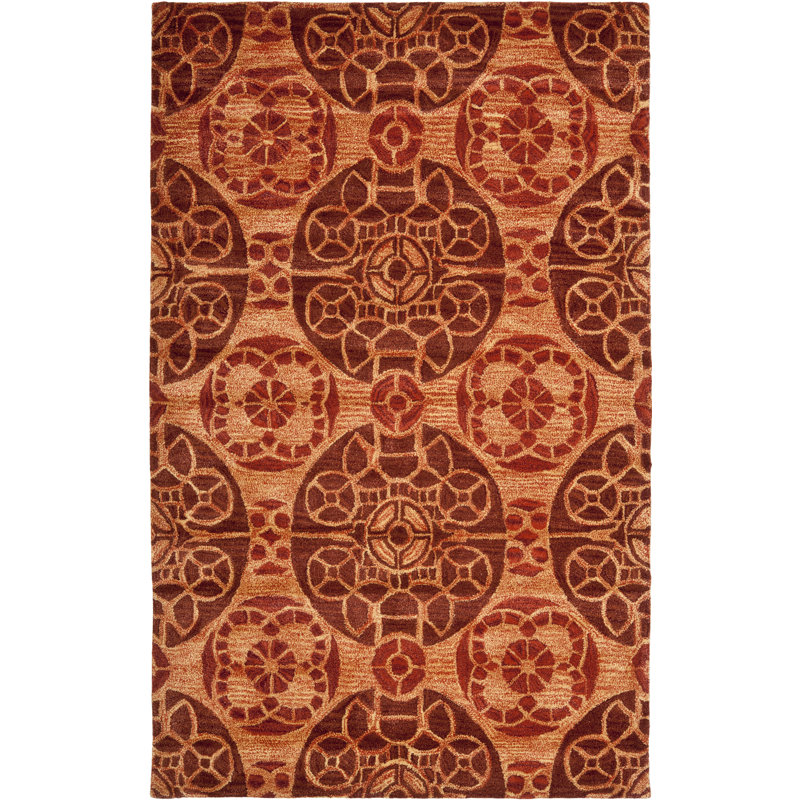 Mclean Oriental Wool Hand Woven Area Rug, Rectangle 122 x 183 cm