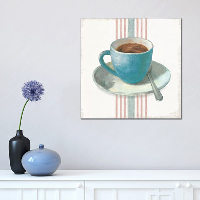 " Wake Me Up Coffee IV Blue With Stripes No Cookie " by Danhui Nai