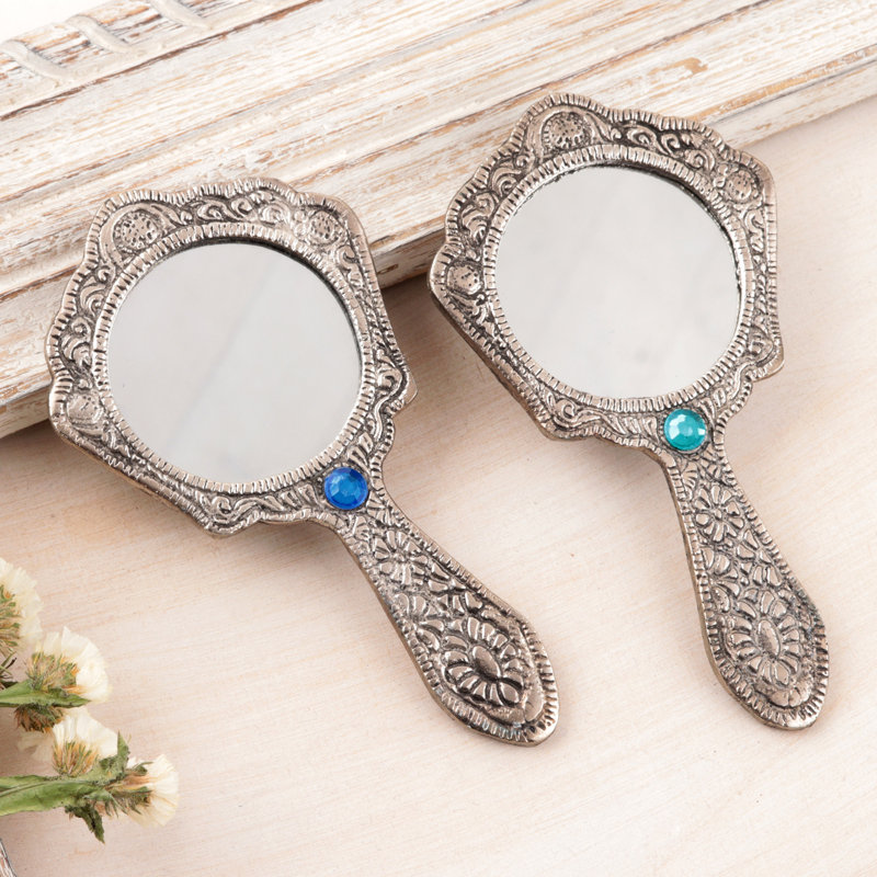 Jadaya Wood Round Wall Mirror