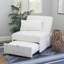 Fauteuil convertible en sherpa Hulse 3-en-1