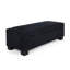 Banc de 50 po avec rangement et confort en tissu texturé bleu-2040844360