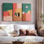Architecture «Abstract Summer Home Canvas Print» sur-98864141
