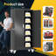 Armoire de rangement en métal 73 pi 72 po avec roulettes et 5 tablettes réglables-1078463597-1082842272