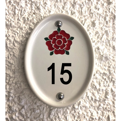 Grovebury 16.5cm H Ceramic House Number