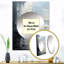 Peinture liquide Quanda, crème et noir liquide II - miroir mural Coastal Unique-128487971