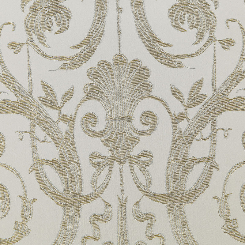Chaise avec accoudoirs en tissu et finition champagne Bemment (ensemble de 2)