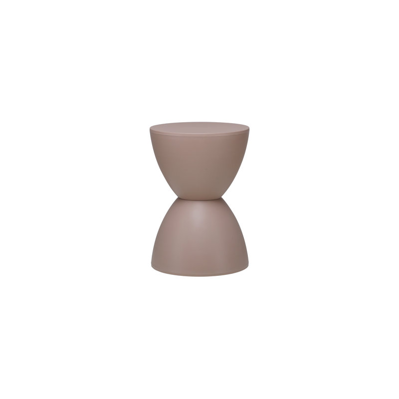 Tabouret d'appoint en plastique Burgess, Taupe