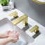 Robinet pour salle de bain à 2 poignées avec drain Cube-83653101