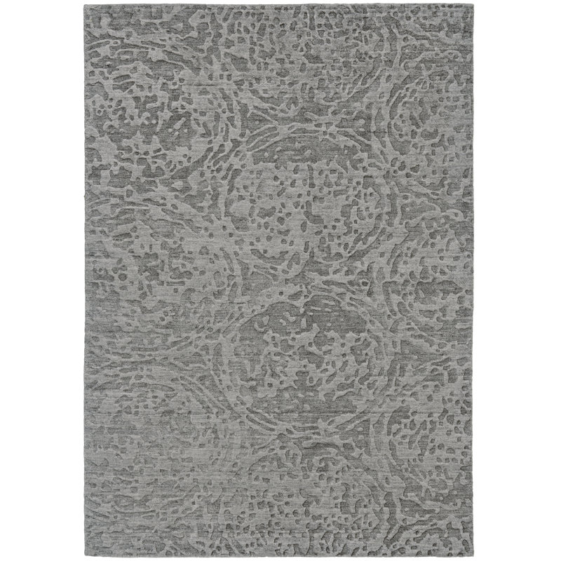 Buil Viscose Abstract Indoor Rug, Rectangle 9'6" x 13'6"