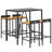 Zarella 40cm Solid Wood Bar Set-2077124355