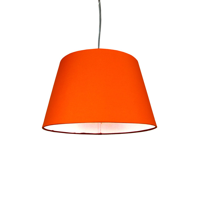 Cotton Empire Lamp Shade ( Clip On ), Orange, H19 x W30 x D30cm