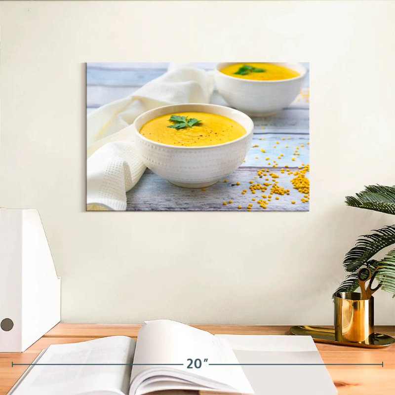 Yarlin Yellow Lentil Soups, 8" H x 12" W