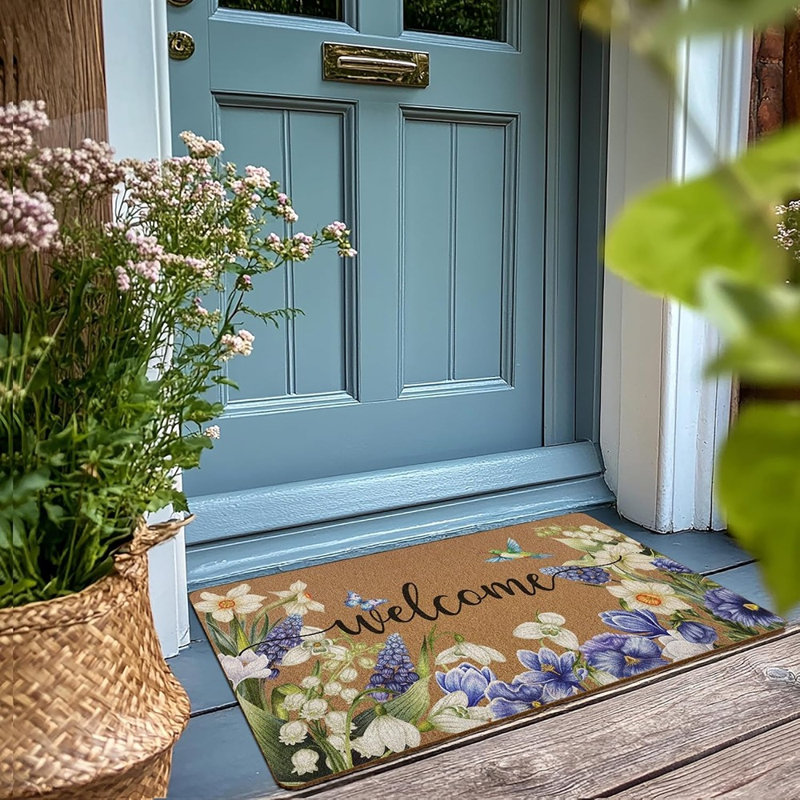 Multicolore - tapis de porte Spring Hummingbird