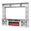 Meuble télé avec foyer Emberline 95,5 po pour téléviseurs jusqu'à 80 po, console centrale multimédia-135348472