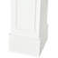 Manteau de cheminée moderne, manteaux de bordure pour foyer avec motif décoratif largeur intérieure 29 po blanc