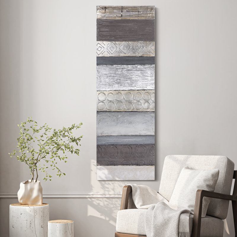 'Fluid' Hand Painted Canvas Wall Art