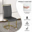 Chaise de salle à manger, chaise d'appoint rembourrée en similicuir à haut dossier, ensemble de 4
