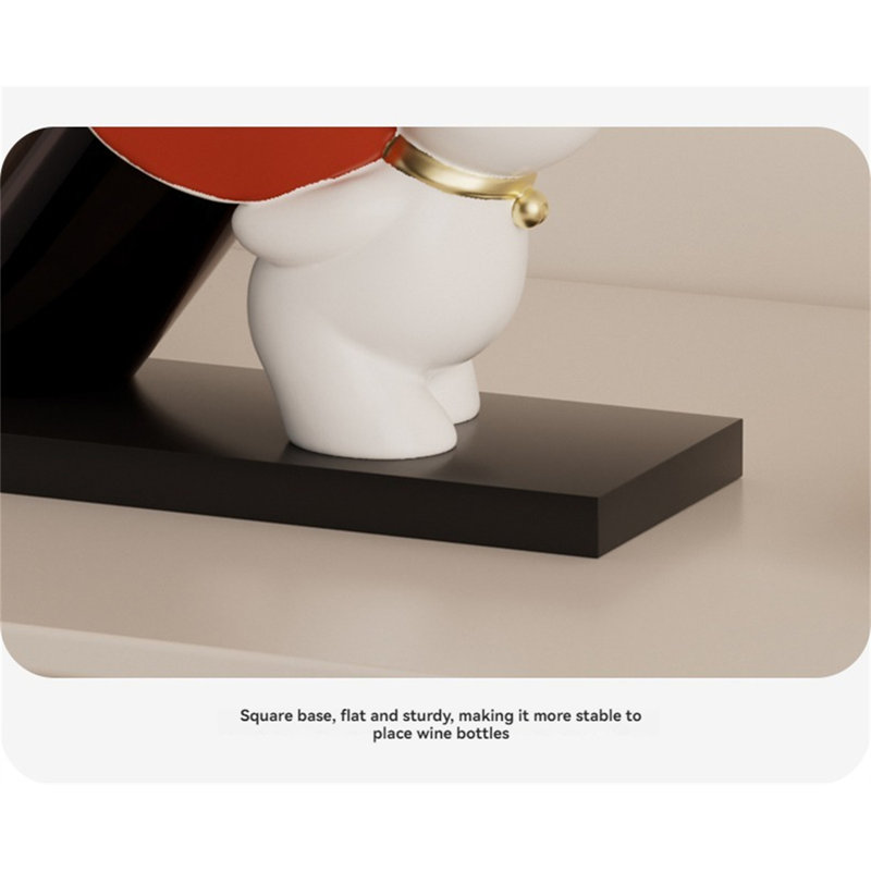 Support à vin Heartfelt Elephant, Blanc /Rouge