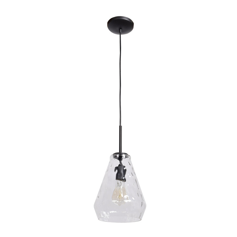 Luminaire suspendu conique à 1 lumière Sullivan Street, DEL