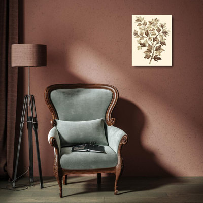 Astoria Grand Munting, Abraham Gallery Wrapped Canvas Art Titled: Sepia Munting Foliage I