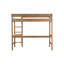 Lit mezzanine simple avec bureau et rembourrage moelleux - aspect luxueux et élégant