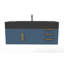 Ensemble de meuble-lavabo simple mural 48 po Nile-415820550-415820549-416175035