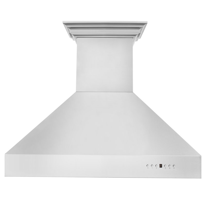 36" Crown Sound 700 CFM Ducted Wall Mount Range Hood in Stainless Steel with Wi-Fi, 36" 