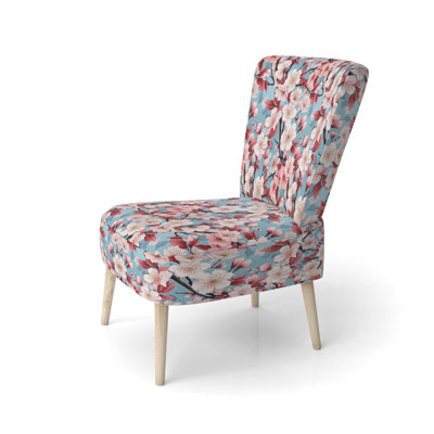 Chaise d'appoint rembourrée Cherry Blossom Bliss II